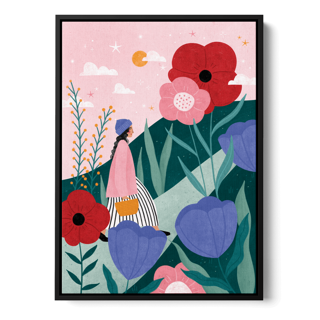 Flower Walk Canvas