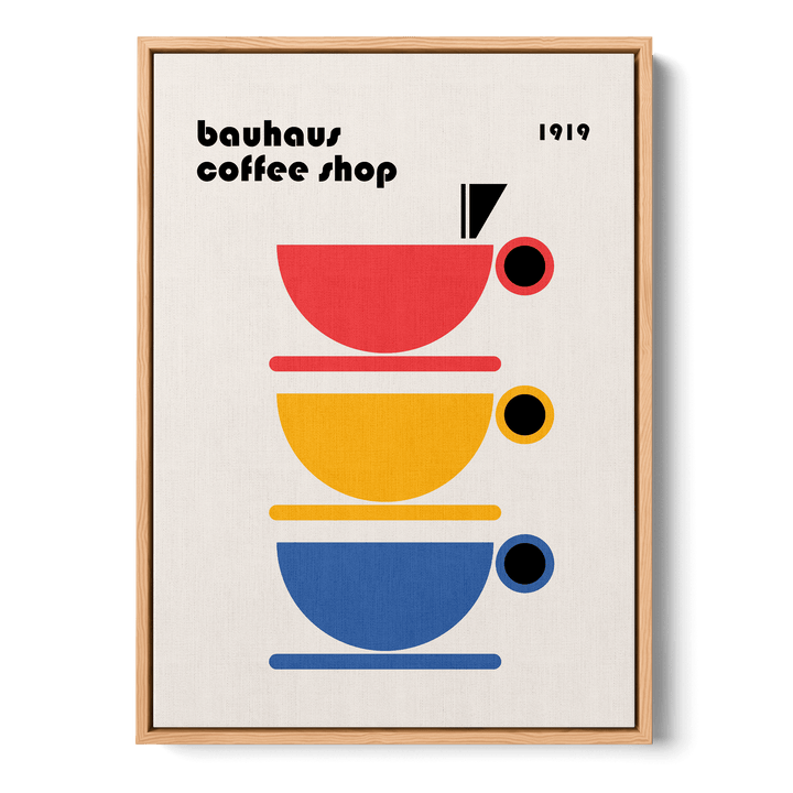 Bauhaus Coffee Shop Canvas