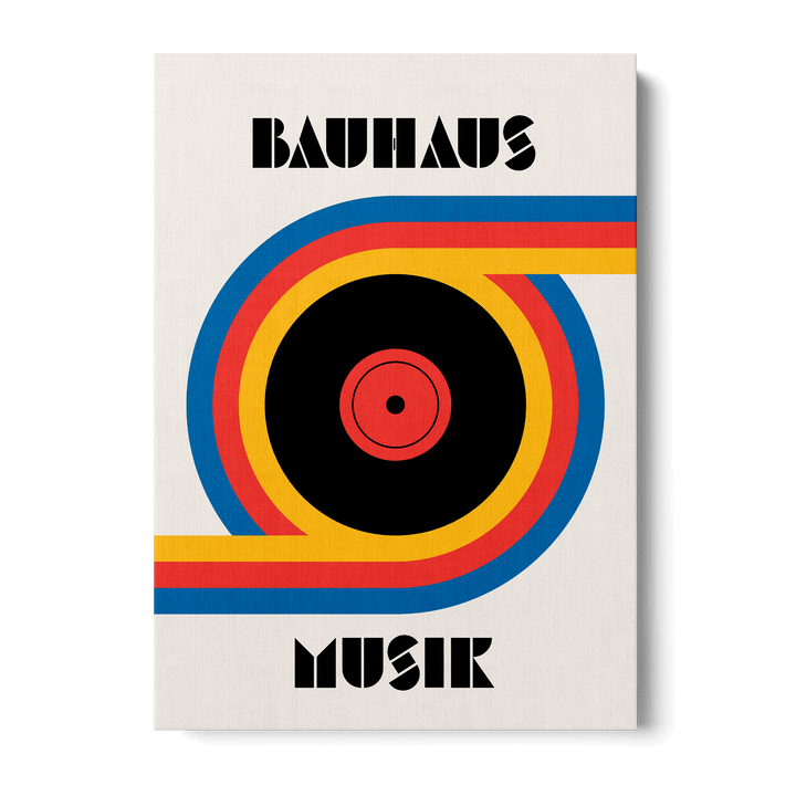Bauhaus Musik Vinyl Canvas