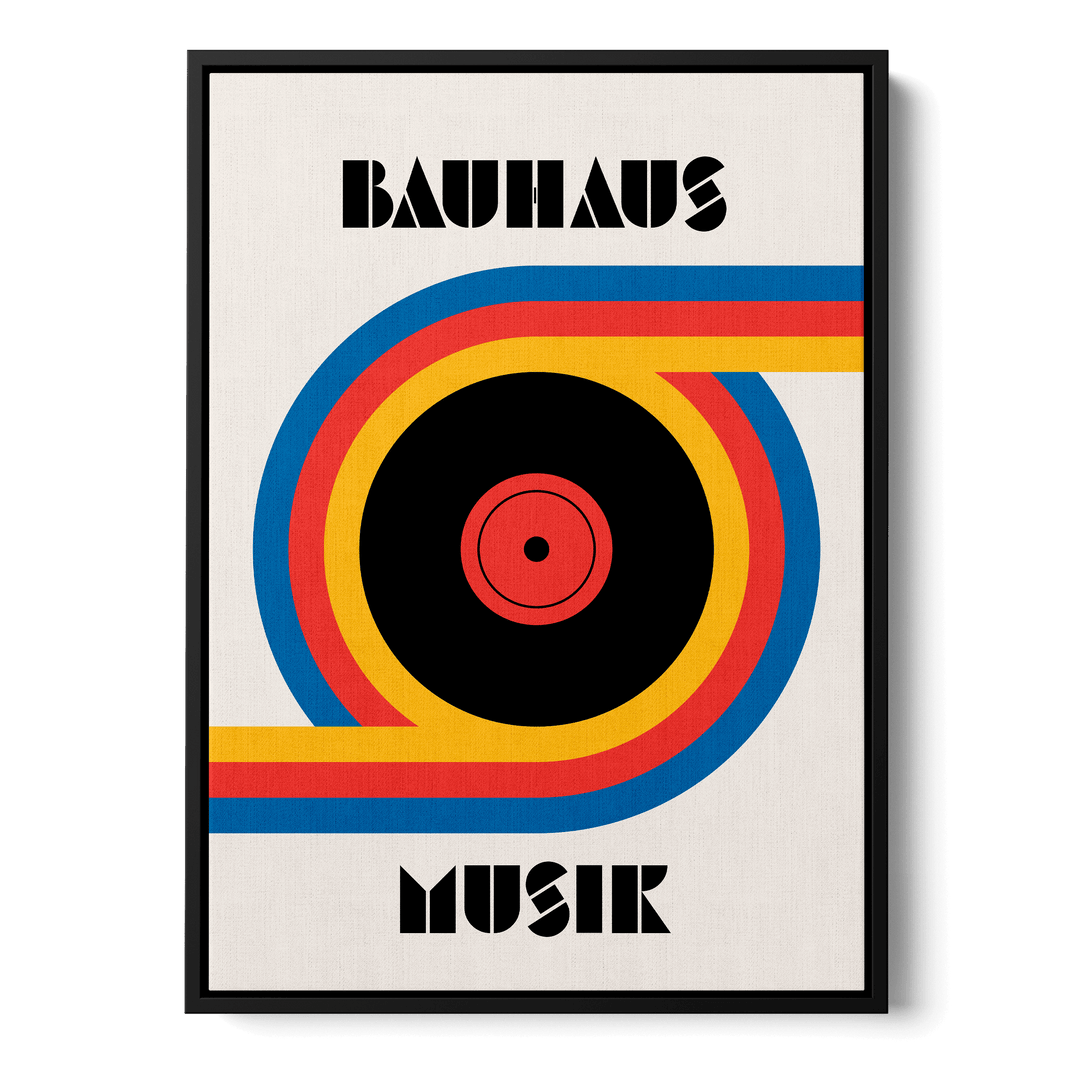 Bauhaus Musik Vinyl Canvas