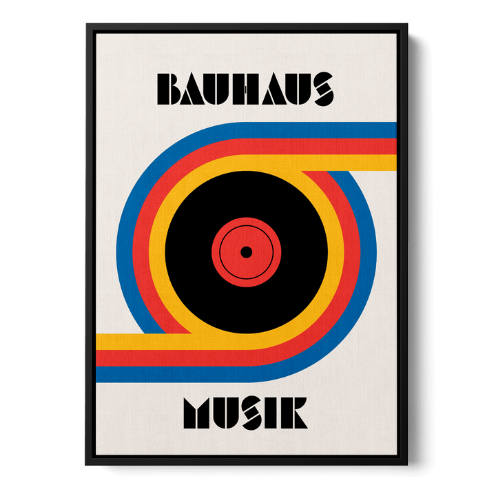 Bauhaus Musik Vinyl Canvas