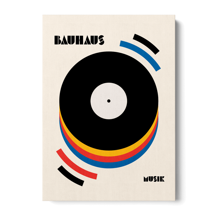 Bauhaus Musik Retro Canvas