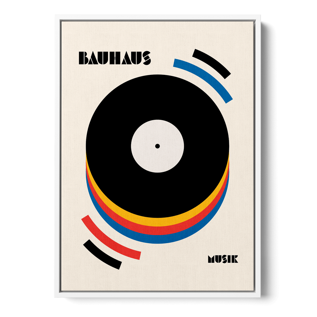 Bauhaus Musik Retro Canvas