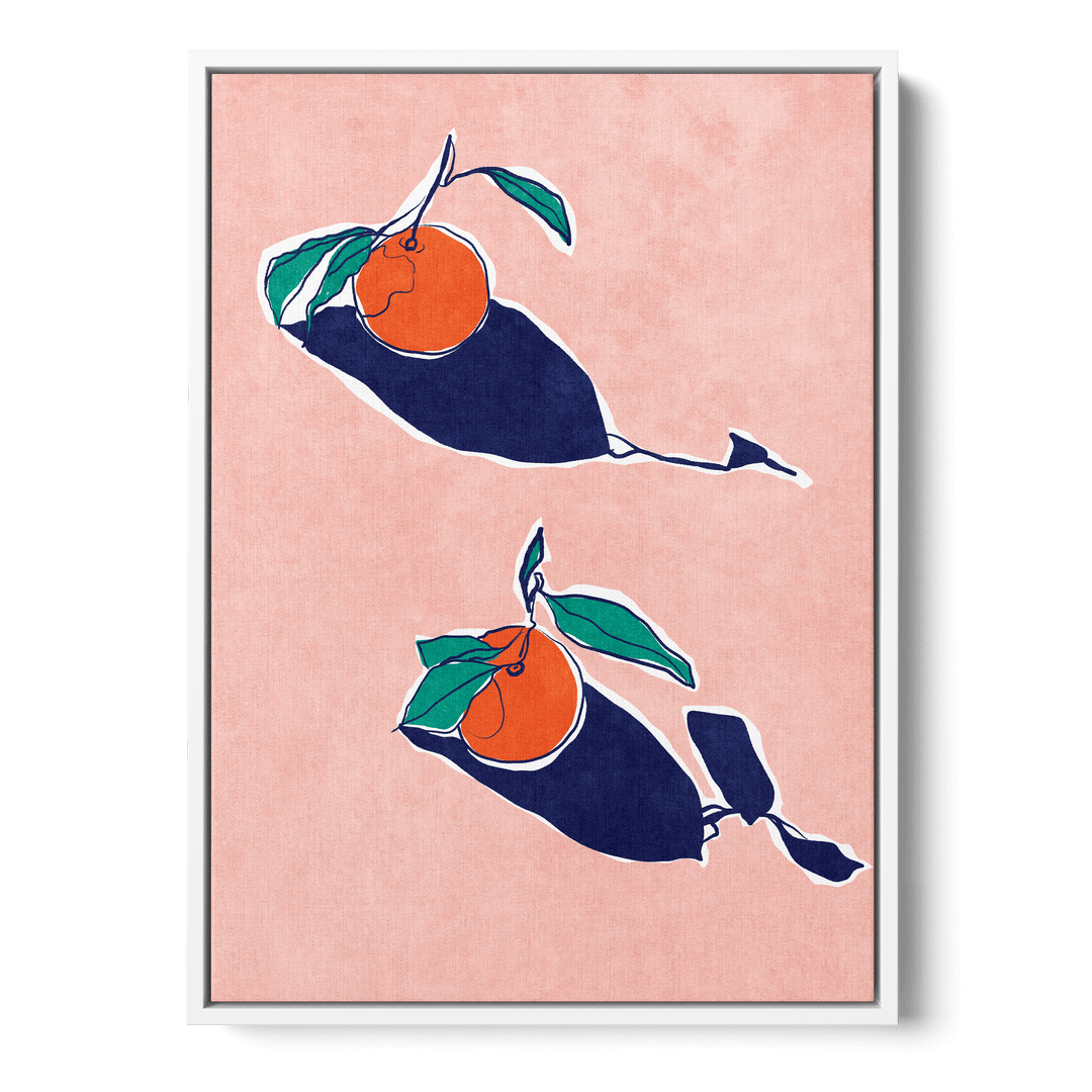 Abstract Oranges Canvas