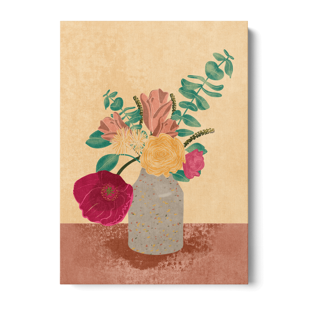 Arranged Flowers Canvas