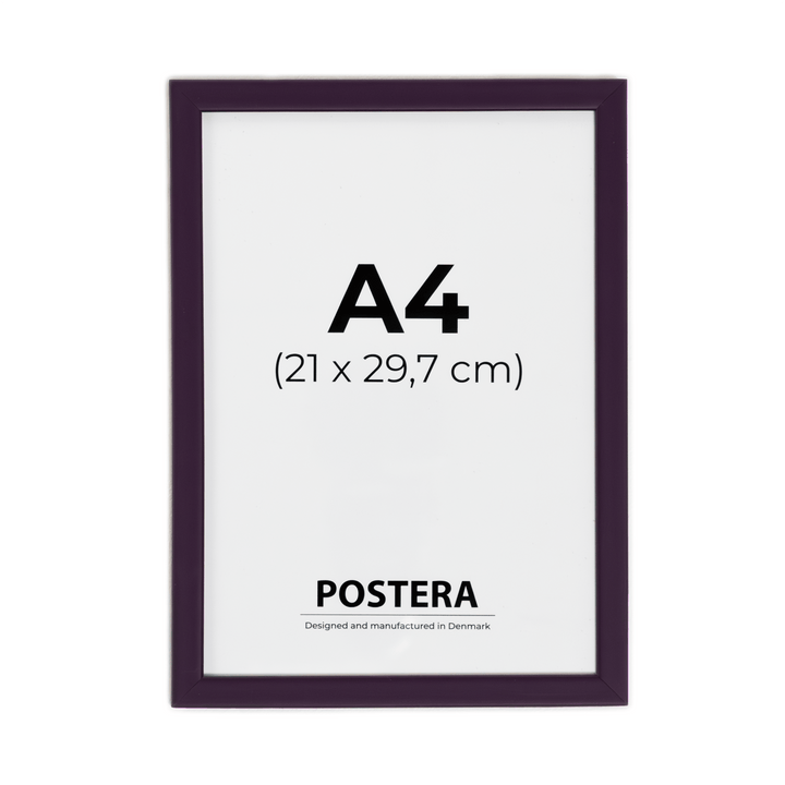 Mörklila ram - A4