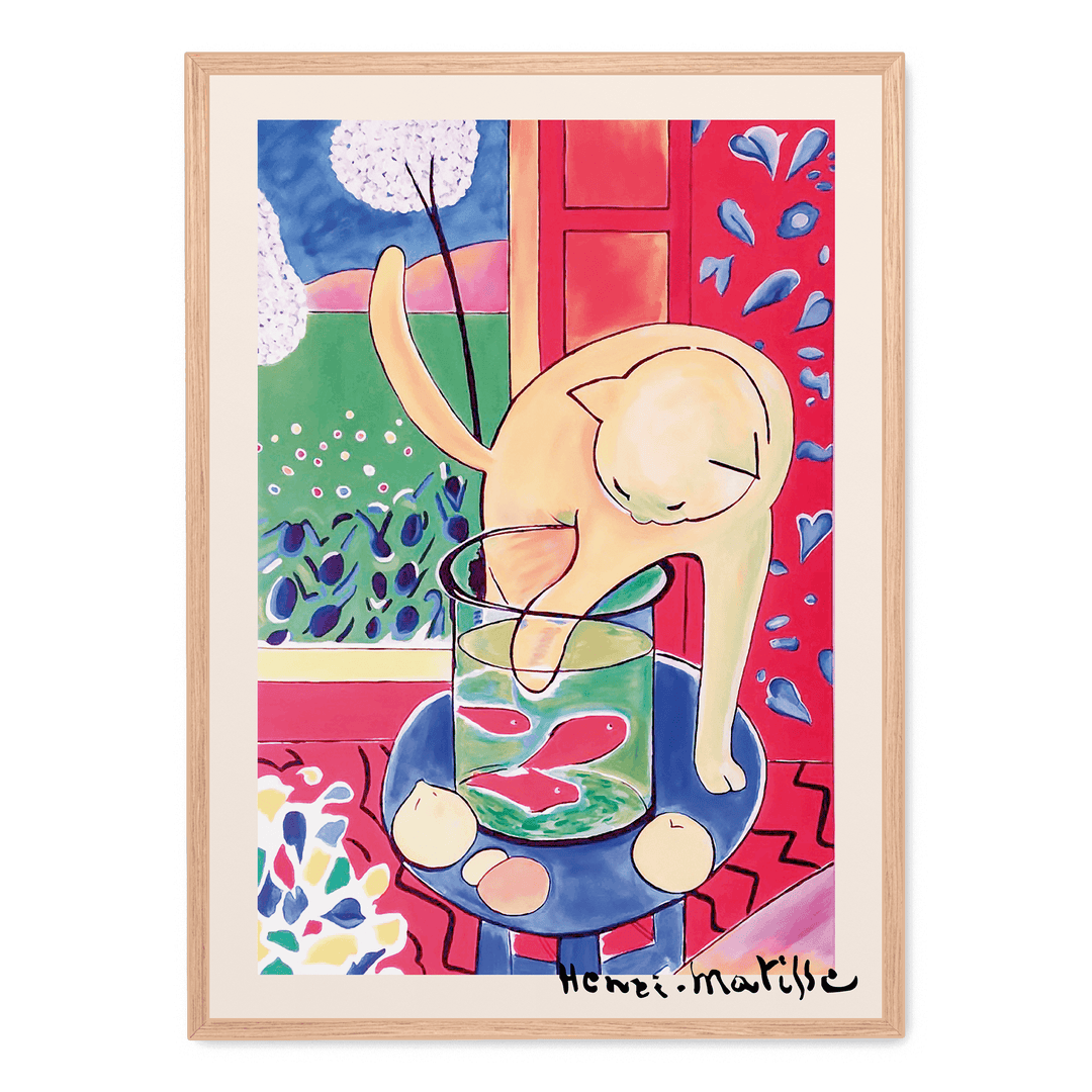 Matisse Cat With Red Fish