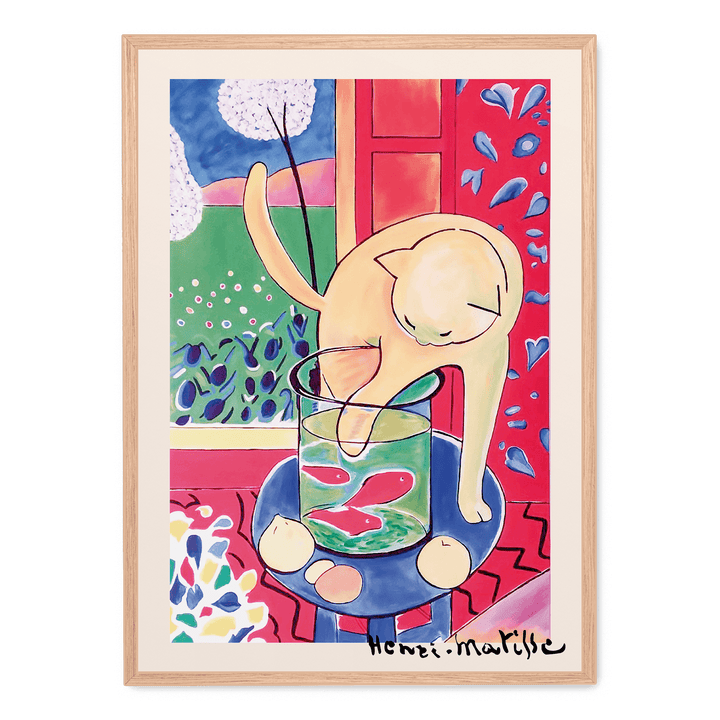 Matisse Cat With Red Fish