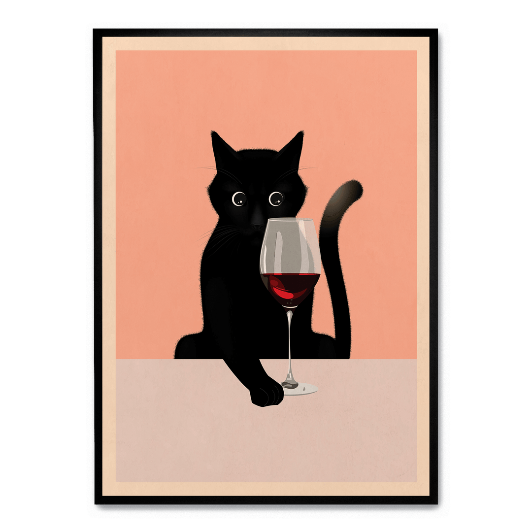 Cat And Wine