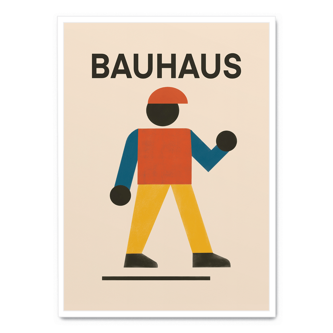 Bauhaus Minimalist Figure