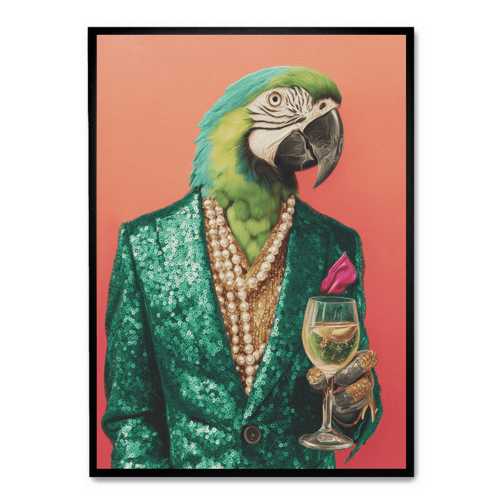 Parrot In Emerald Green Blazer