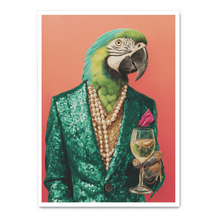 Parrot In Emerald Green Blazer