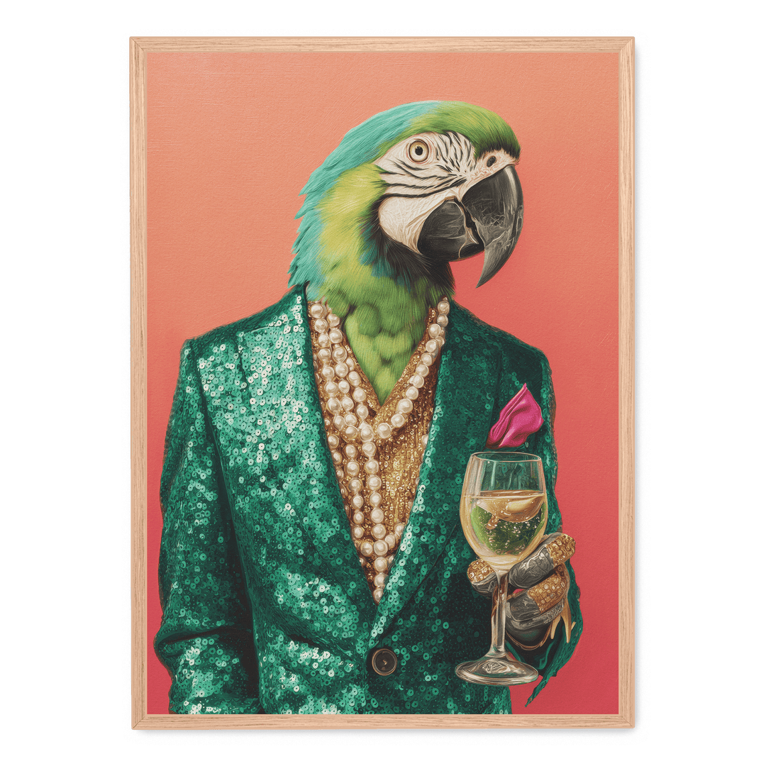 Parrot In Emerald Green Blazer