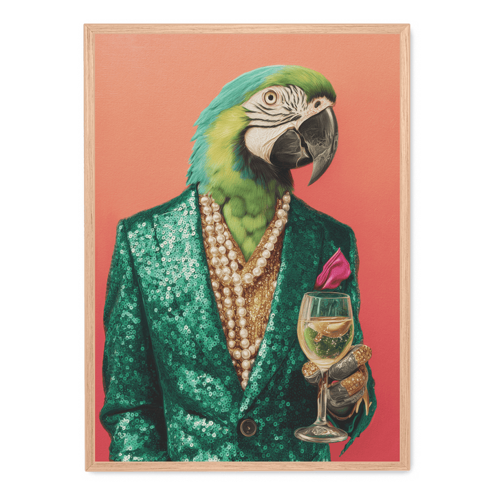 Parrot In Emerald Green Blazer