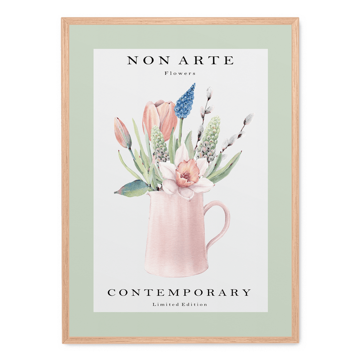 Non Arte Green Flowers