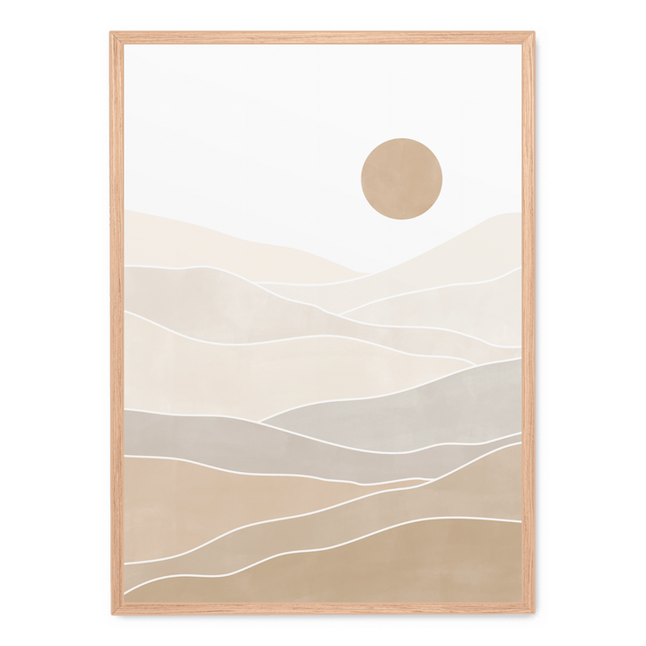 Abstract Beige Landscape