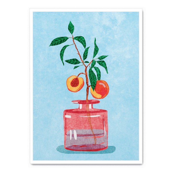 Peach Tree In Vase