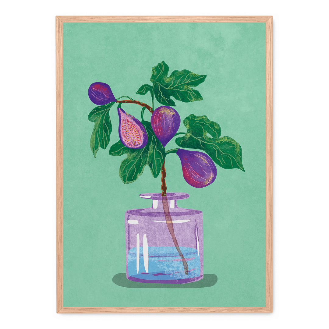 Figs Branch In Vase