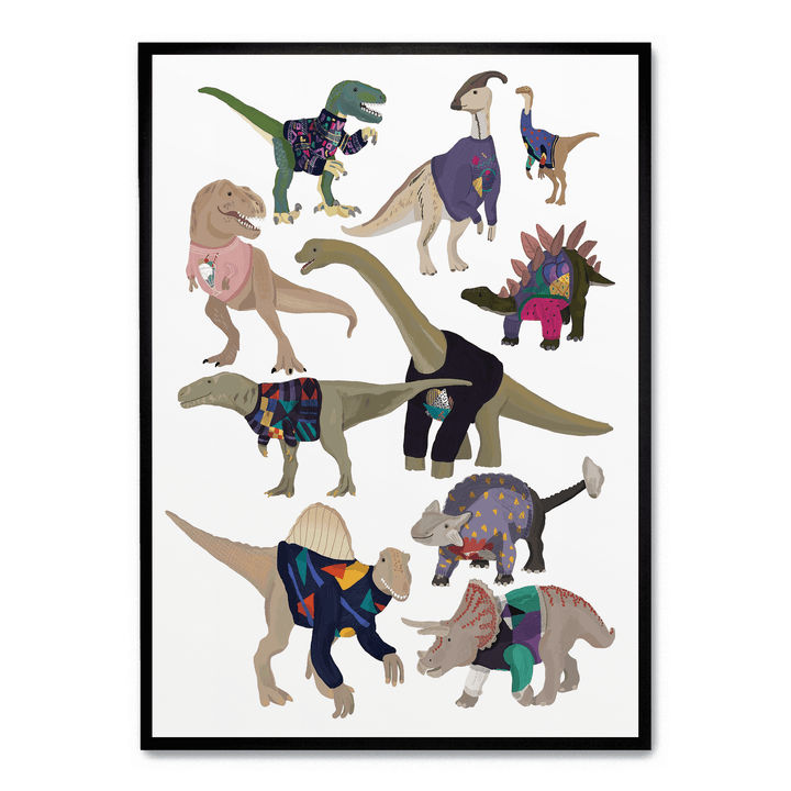 Dinosaurs In 80s Jumpers