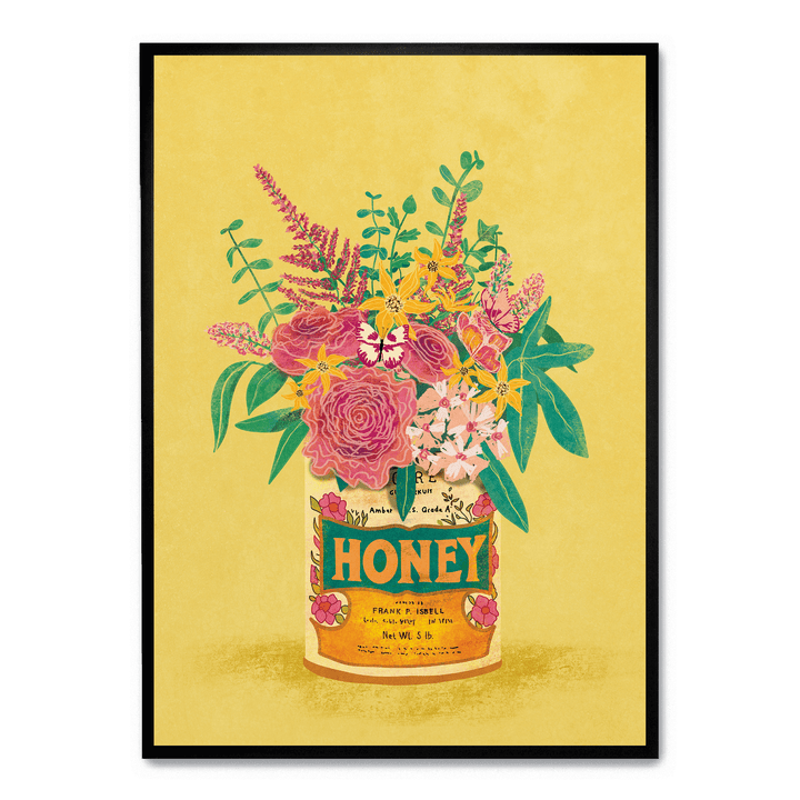 Flowers Vintage Honey Can
