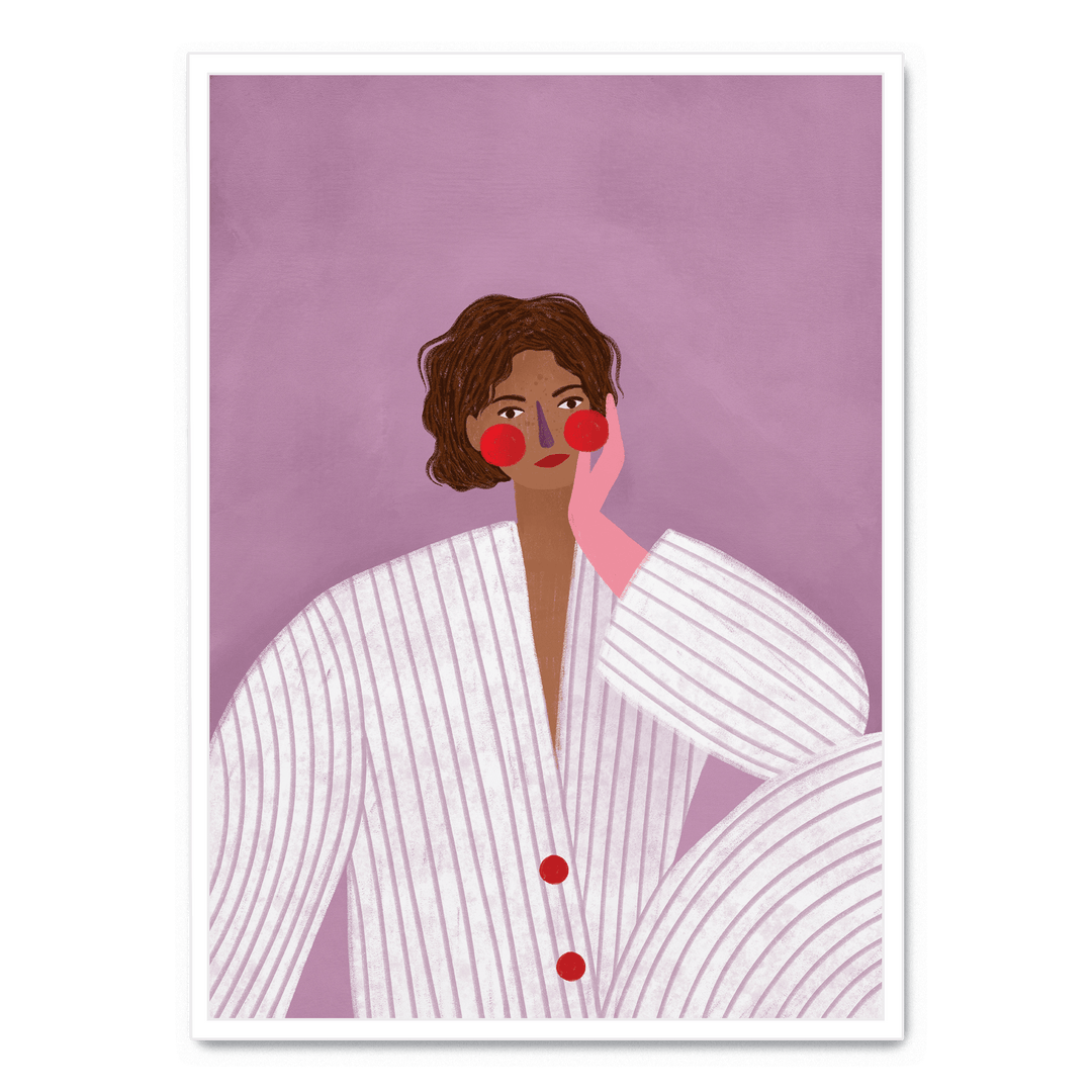 Woman With Pink Glove