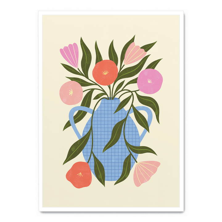 Wavy Flowers In Vase