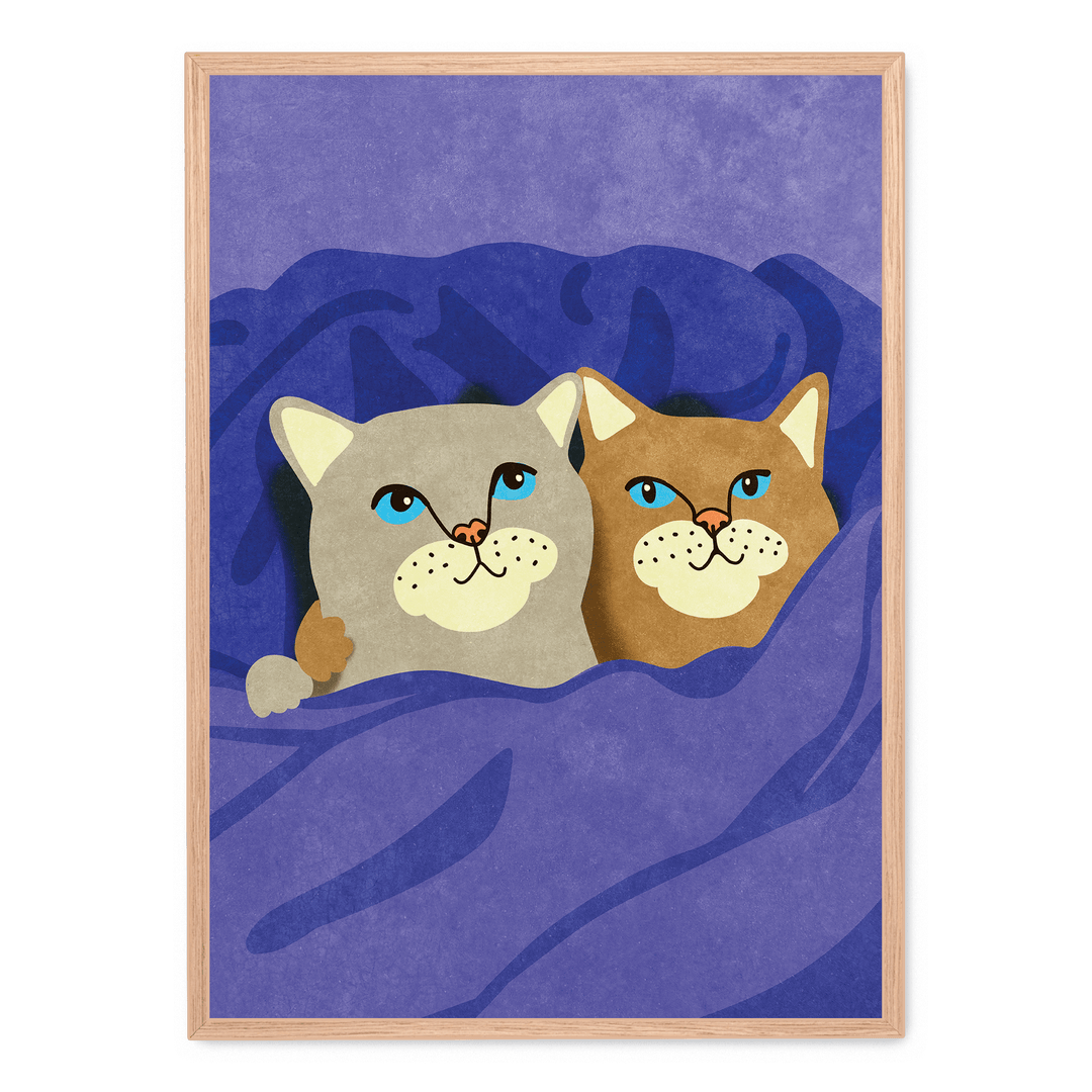 Cats In Bed