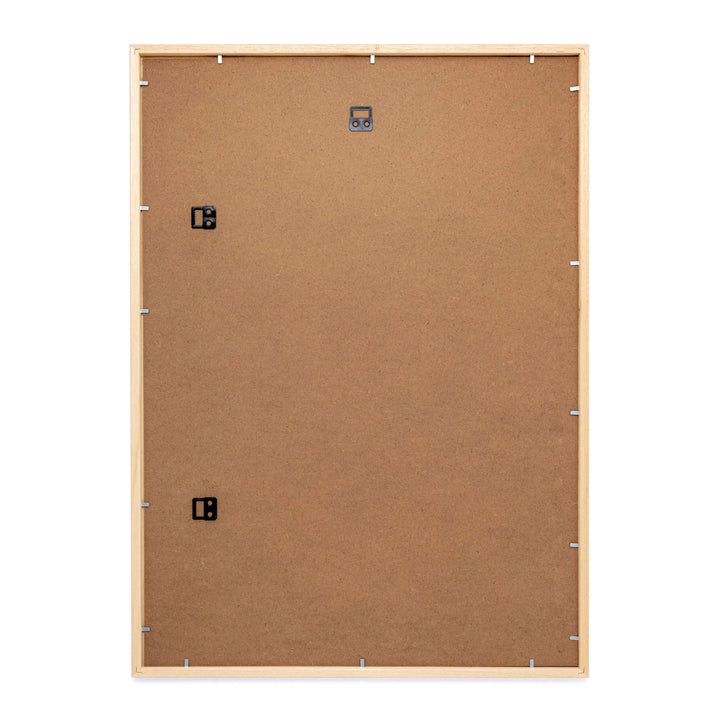 Bagside af hvid ramme i størrelse 50x70 cm fra Postera