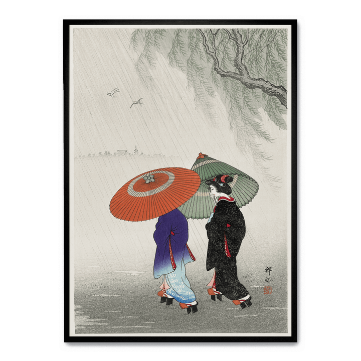 Ohara Koson - Two Women In The Rain