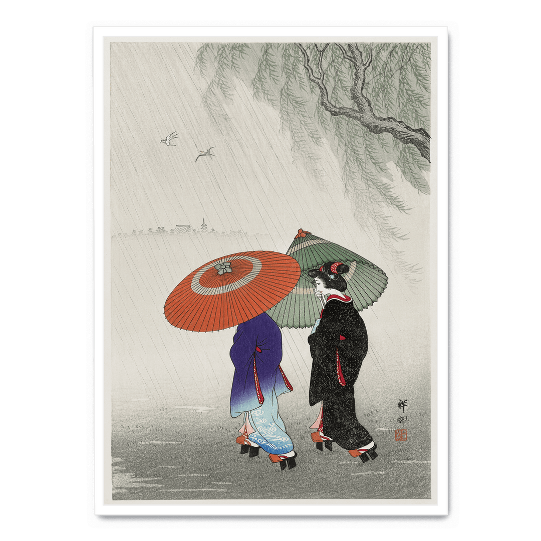 Ohara Koson - Two Women In The Rain