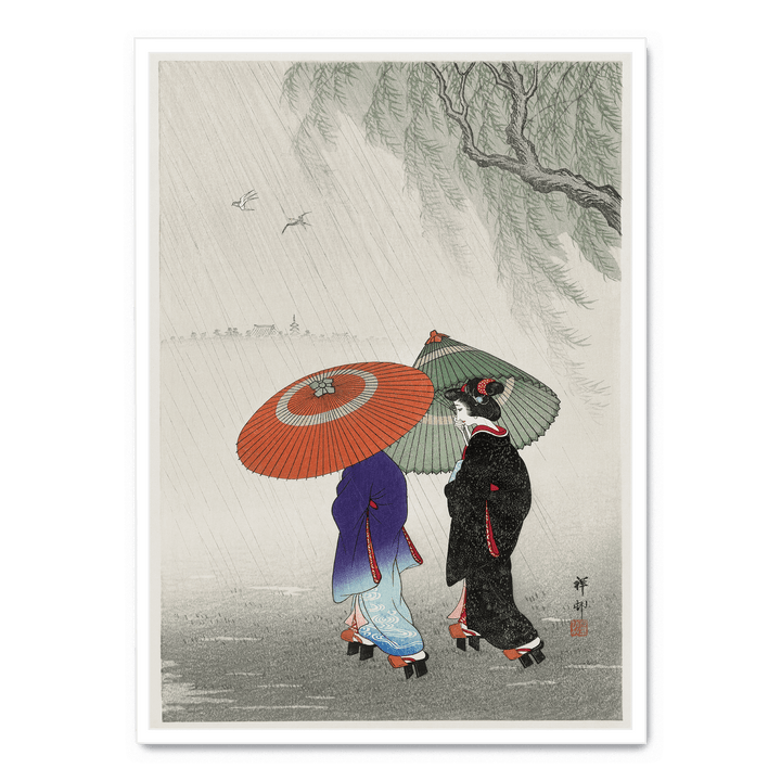 Ohara Koson - Two Women In The Rain