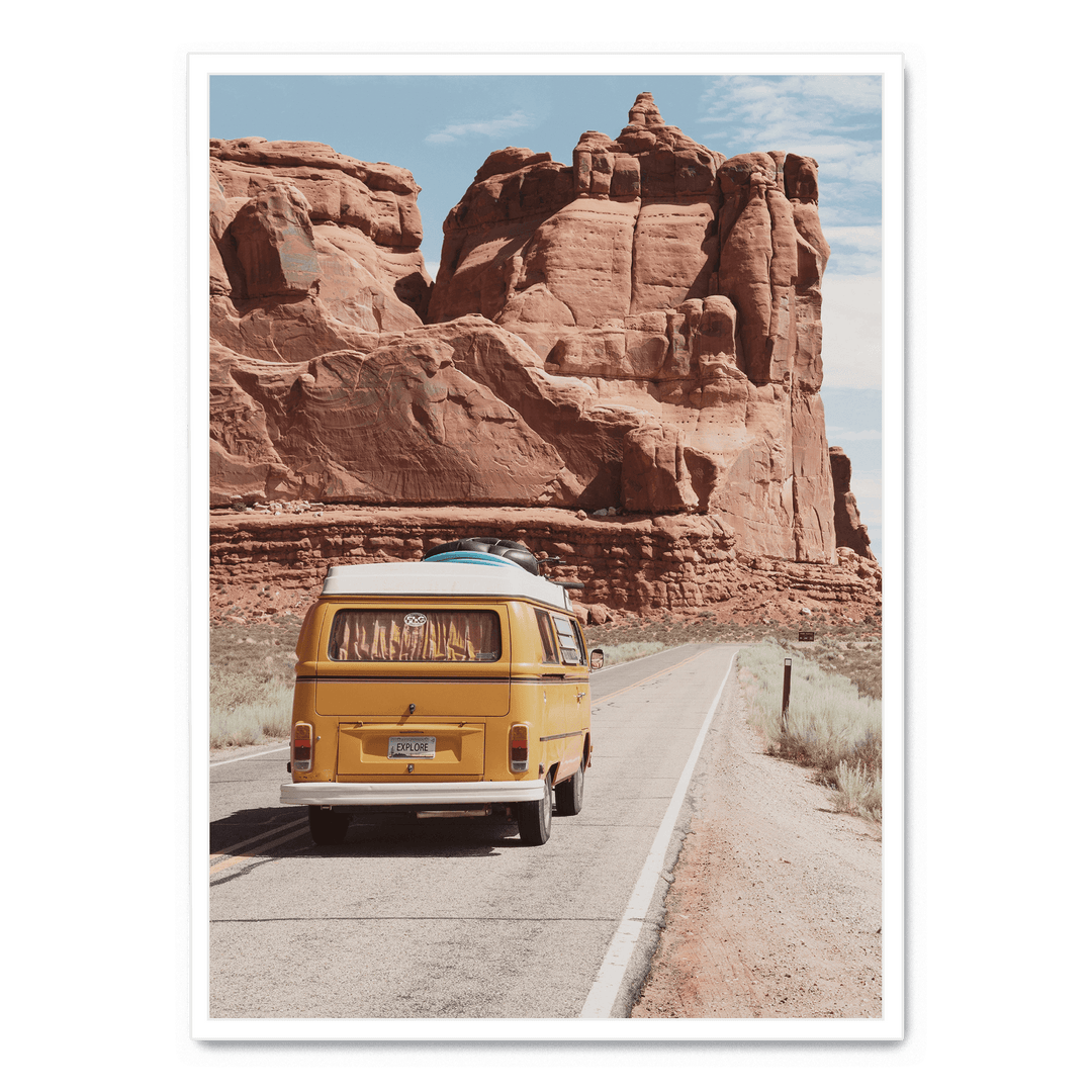 Old Van In The Desert