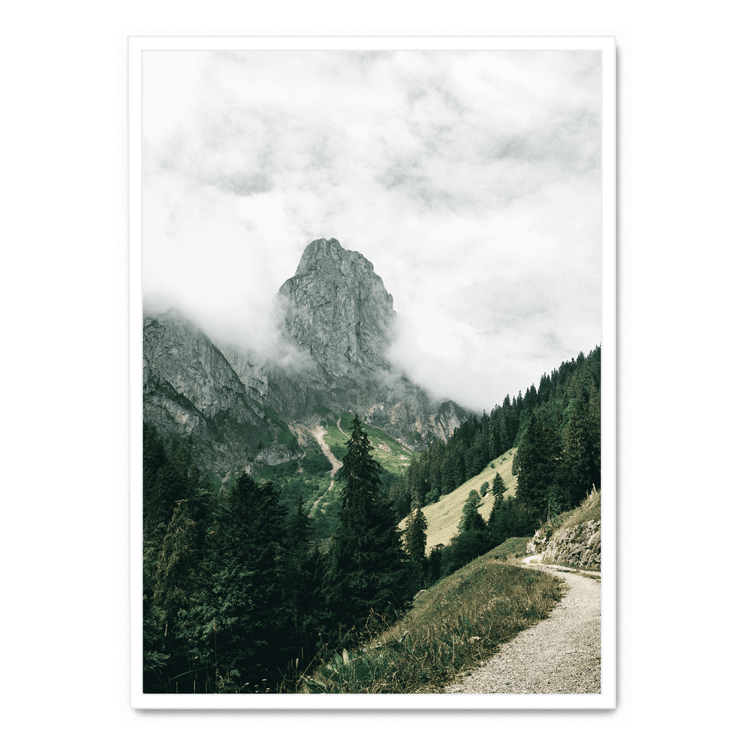 Path Overlooking The Mountains