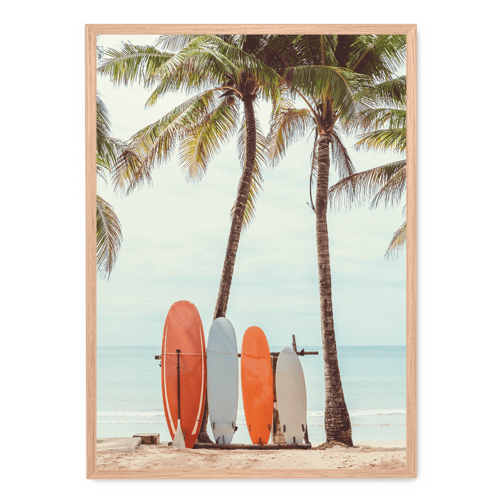 Surfboards On The Beach