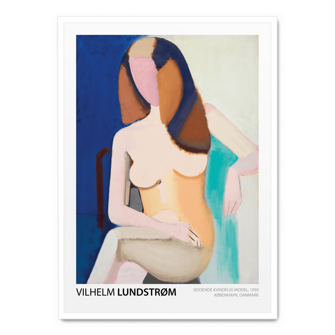 Siddende Kvindelig Model