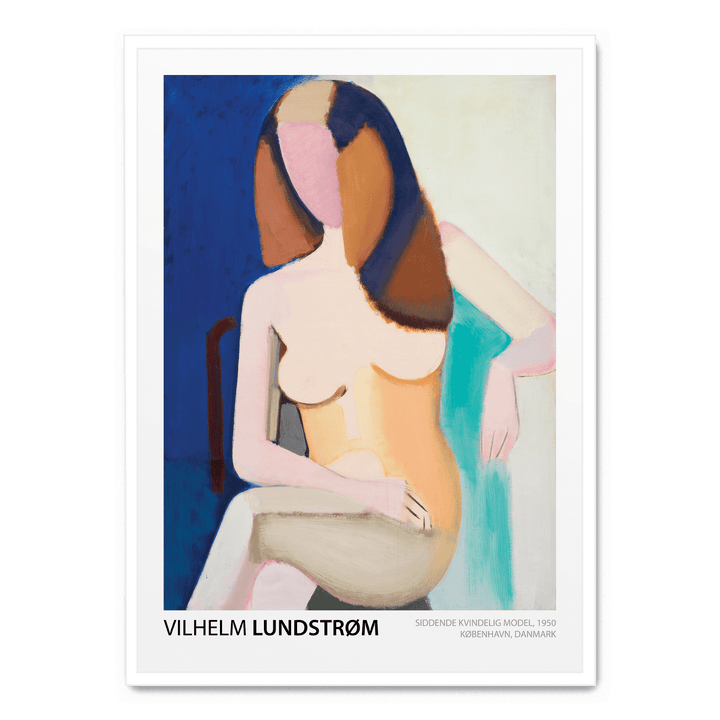 Siddende Kvindelig Model
